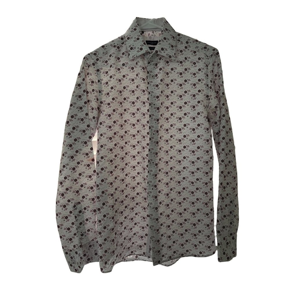 Russo Milano Italy S Modern Fit 2 Floral Button Up